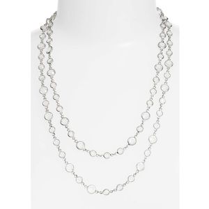 Cristabelle Channel Set Crystal Necklace